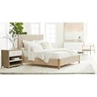 Maklaine Modern Transitional Fabric Standard King Bed in Off White