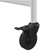 Maklaine Transitional Smartfold Folding Serving Bar Cart in White