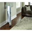 Maklaine Transitional Smartfold Folding Serving Bar Cart in White