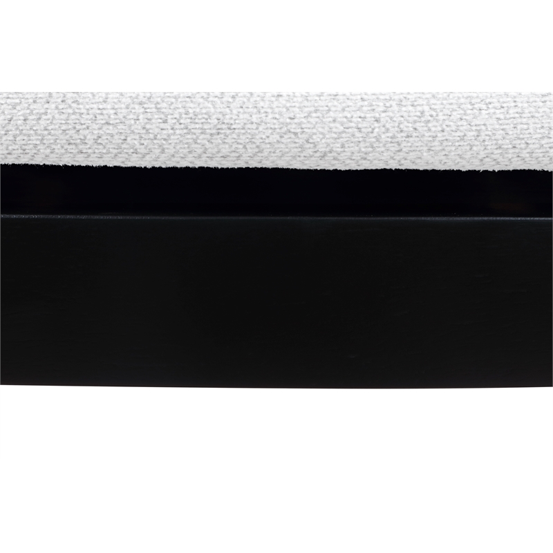 Maklaine Wood Modern Traditional 24in Swivel Barstool in Black