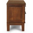 Maklaine Contemporary Solid Wood 2-Drawer Nightstand in Chestnut Brown