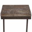 Maklaine Contemporary Architectural Metal and Mango Wood 30