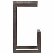 Maklaine Contemporary Architectural Metal and Mango Wood 30