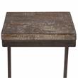 Maklaine Contemporary Architectural Metal and Mango Wood 30