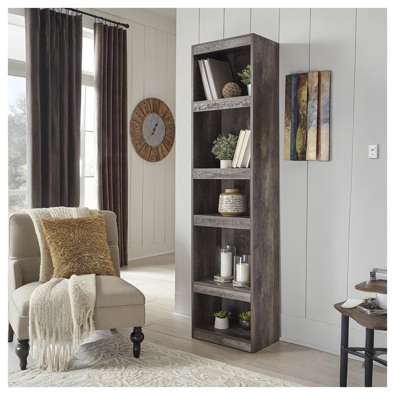 Maklaine Modern / Contemporary Engineered Wood Pier in Gray Finish