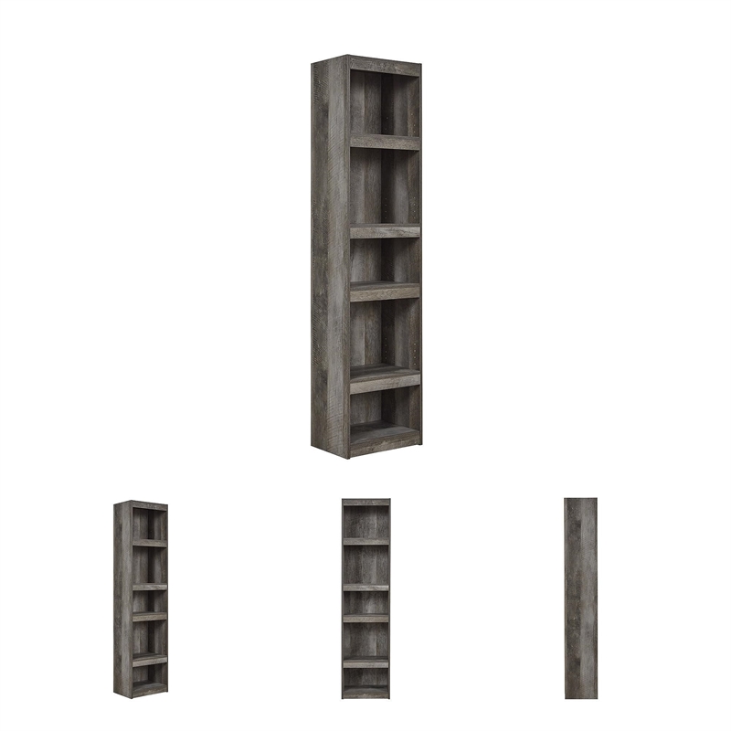 Maklaine Modern / Contemporary Engineered Wood Pier in Gray Finish