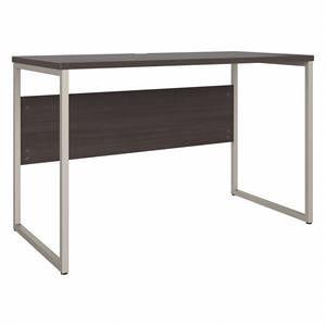 Maklaine Engineered Wood 48W x 24D Computer Table Desk in Storm Gray