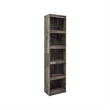 Maklaine Contemporary Engineered Wood Butcher Block Pier in Gray