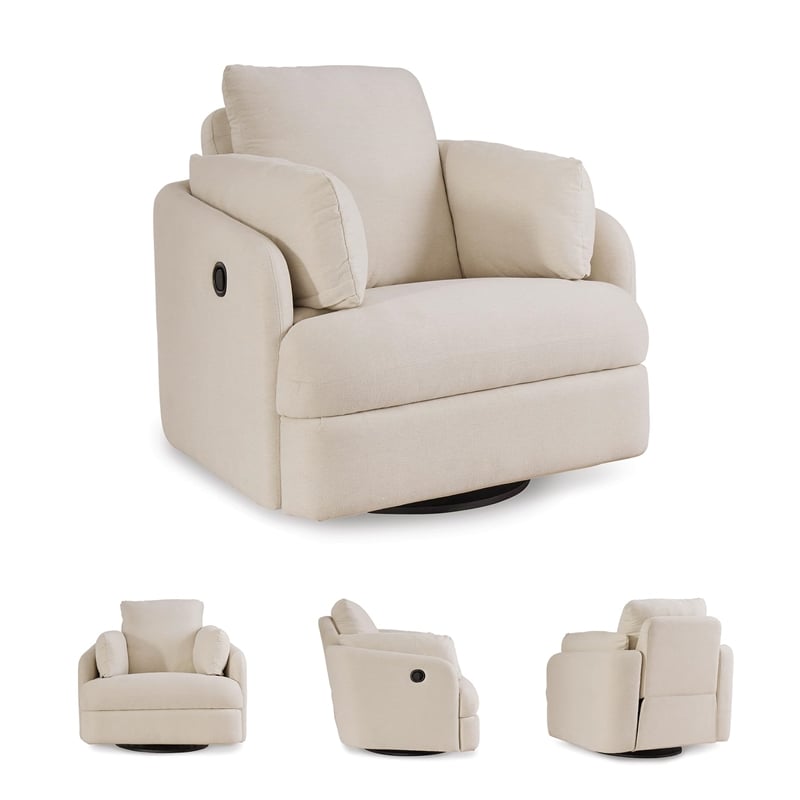 Maklaine Modern / Contemporary Fabric Ottoman in Charcoal Finish