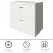 Maklaine Home Office Lateral Metal Filing Cabinet 30