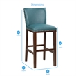 Maklaine Contemporary Faux Leather 30