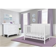 Maklaine Modern / Contemporary 4-in-1 Convertible Crib White