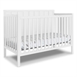 Maklaine Modern / Contemporary 4-in-1 Convertible Crib White
