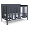 Maklaine Modern / Contemporary 4-in-1 Convertible Crib Midnight