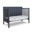 Maklaine Modern / Contemporary 4-in-1 Convertible Crib Midnight