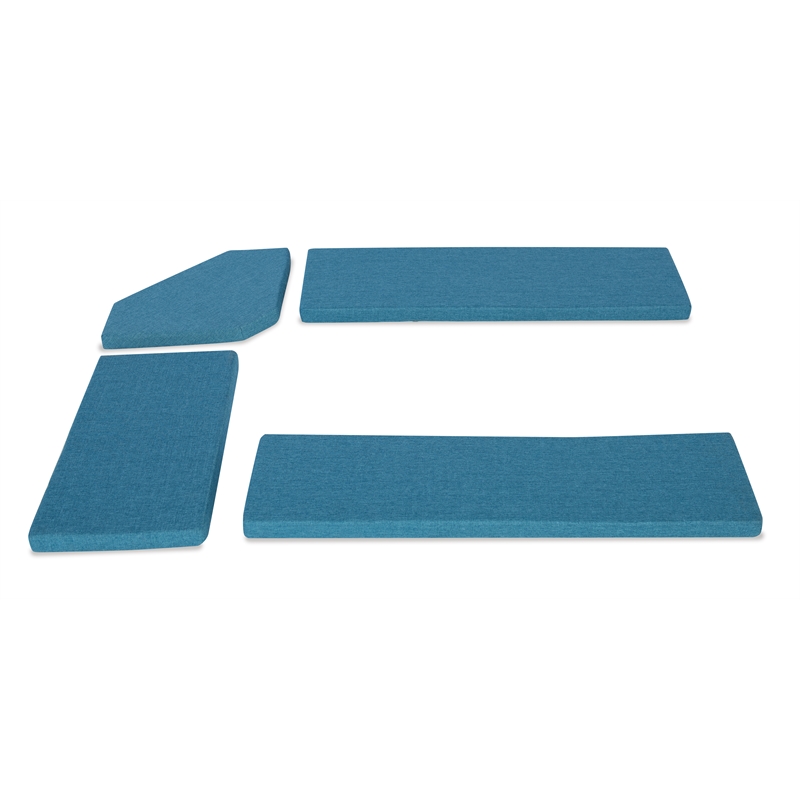 Maklaine Polyester Cushion Set for Nook in Blue (Nook NOT Included)