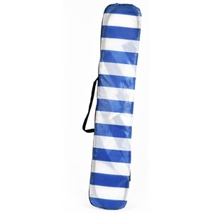 Maklaine Coastal 84&quot Square Polyester Fabric Ground Cover in White