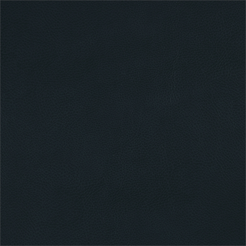 Maklaine Faux leather Swivel Glider Reclining Chair in Navy Blue