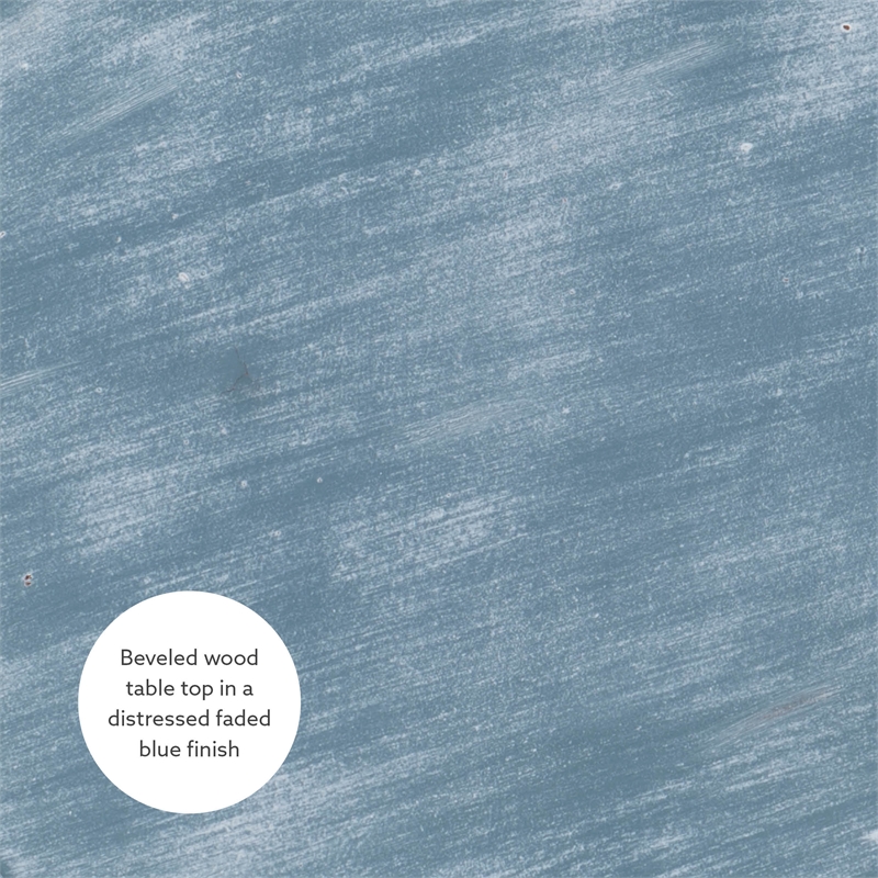 Maklaine Distressed Wood Coastal Canoe Paddle Side Table in Gray