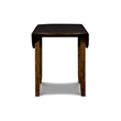 Maklaine Solid Wood Dining Drop Leaf Table with 2 Chairs in Brown