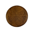 Maklaine Solid Wood Dining Drop Leaf Table with 2 Chairs in Brown