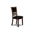 Maklaine Solid Wood Dining Drop Leaf Table with 2 Chairs in Brown