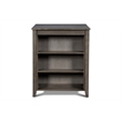 Maklaine Contemporary Solid Wood Counter Table with 2 Chairs in Gray