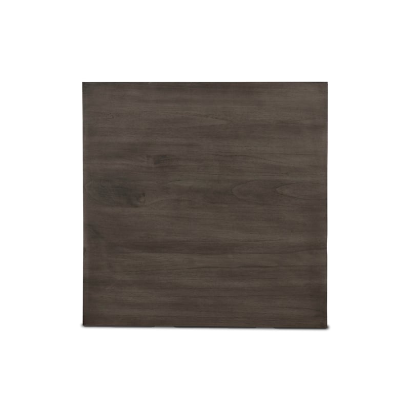 Maklaine Contemporary Solid Wood Counter Table with 2 Chairs in Gray