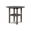 Maklaine Solid Wood Counter Drop Leaf Table W/2 Chairs in Gray