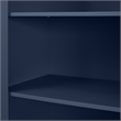 Maklaine Modern Traditional Wood Kitchen Storage Pantry in Navy