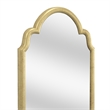 Maklaine Contemporary Wall Mirror in Gold Engineered Wood Frame