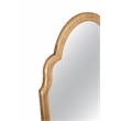 Maklaine Contemporary Wall Mirror in Gold Engineered Wood Frame