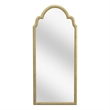 Maklaine Contemporary Wall Mirror in Gold Engineered Wood Frame
