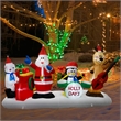 Maklaine Contemporary 9FT Multi-Colored Christmas Band Inflatable