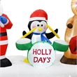 Maklaine Contemporary 9FT Multi-Colored Christmas Band Inflatable