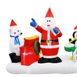 Maklaine Contemporary 9FT Multi-Colored Christmas Band Inflatable