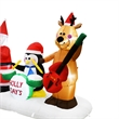 Maklaine Contemporary 9FT Multi-Colored Christmas Band Inflatable