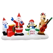 Maklaine Contemporary 9FT Multi-Colored Christmas Band Inflatable