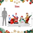 Maklaine Contemporary 9FT Multi-Colored Christmas Band Inflatable