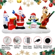 Maklaine Contemporary 9FT Multi-Colored Christmas Band Inflatable