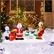 Maklaine Contemporary 9FT Multi-Colored Christmas Band Inflatable