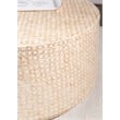 Maklaine Round Coffee/Accent Table in Gold/Ivory Capiz Shell Mosaic Finish