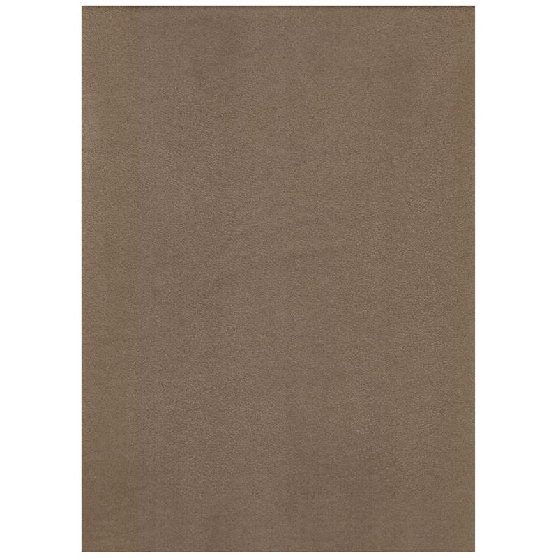 Maklaine Full-size Suede Peat Fabric Futon in Brown-Frame Not Included