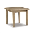 Maklaine Contemporary Square Patio End Table in Grayish Brown