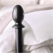Maklaine Transitional Metal Queen Poster Panel Bed in Silver Gun Metal