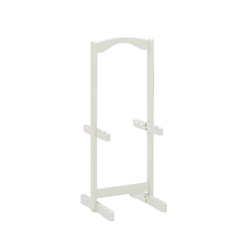 Maklaine 5 Piece Tray Table Set Planked Top with Compass Design in Gray Wood