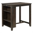 Maklaine 3 Piece Wood Counter Height Dining Set in Dark Cherry