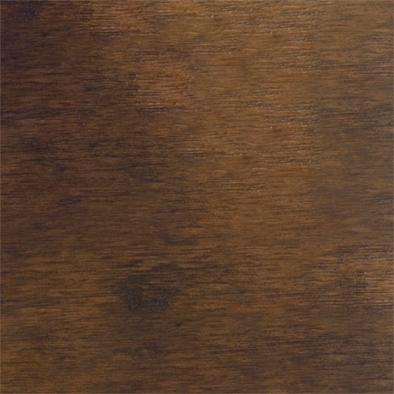 Maklaine Wood Set of 2 Upholstered Dining Side Chairs in Rustic Umber Brown