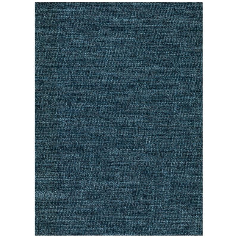 Maklaine Full-size Linen Fabric Futon in Aqua Blue-Frame Not Included