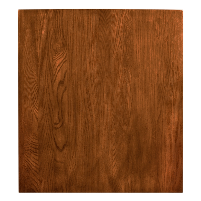 Maklaine Wood End Table with Storage Drawer and Shelf in Oak